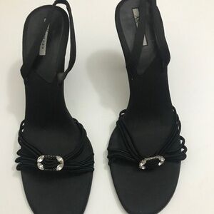 Ann Klein Women’s Heeled Sandals Black Color Size 9M